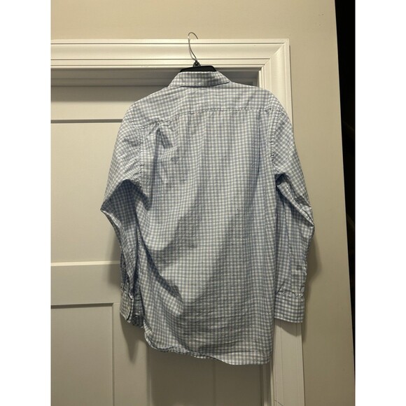Gitman Bros Shirt Men’s 15 1/2 X 33 Blue White Check Button Up Dress Made USA - Picture 6 of 6